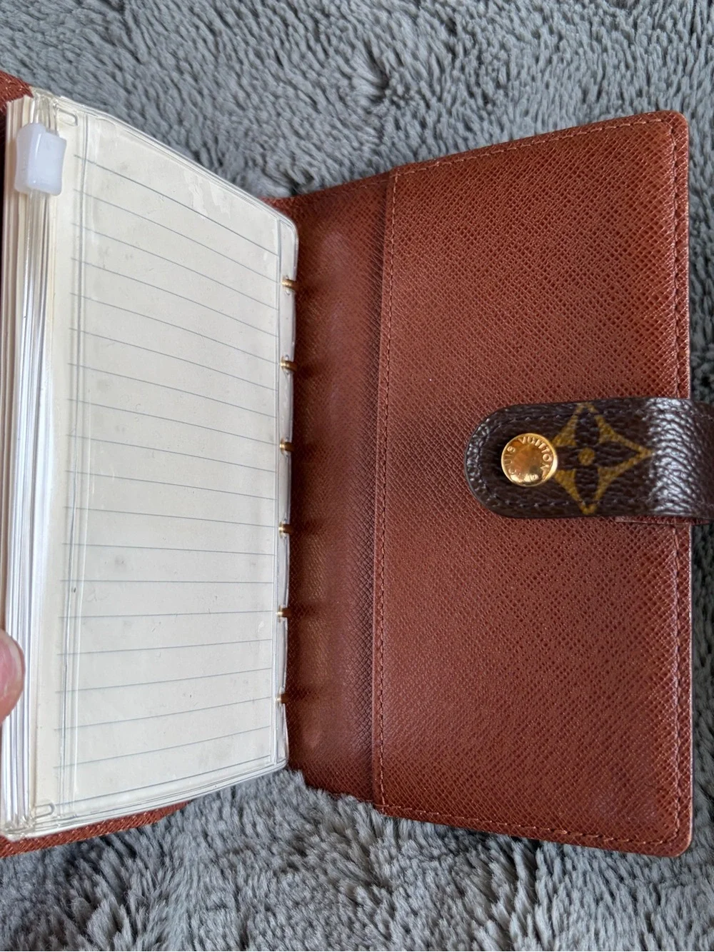 Louis Vuitton Monogram Compact Agenda in Brown and Gold